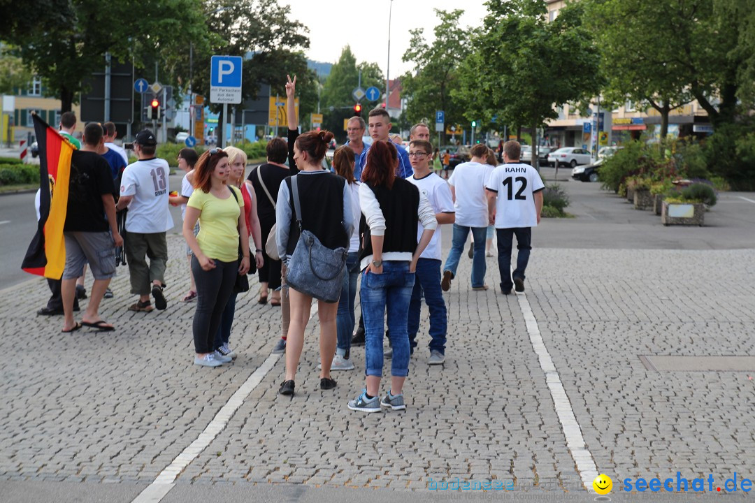 WM 2014: Deutschland vs. Portugal: Singen am Bodensee, 16.06.2014