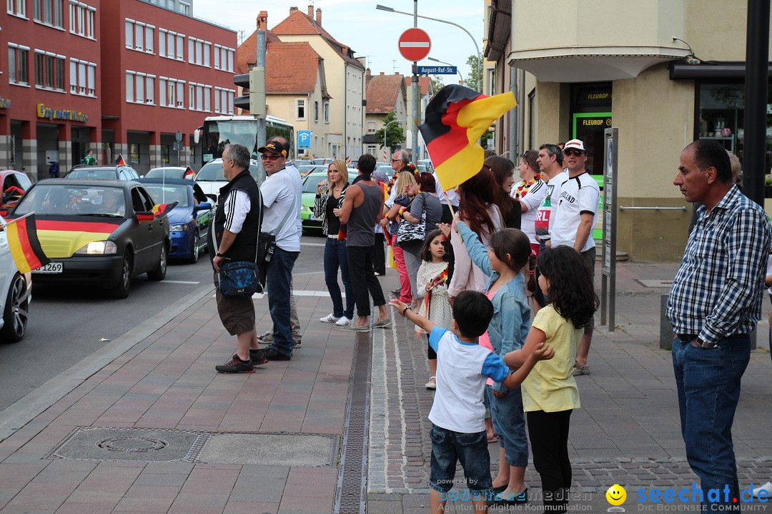 WM 2014: Deutschland vs. Portugal: Singen am Bodensee, 16.06.2014