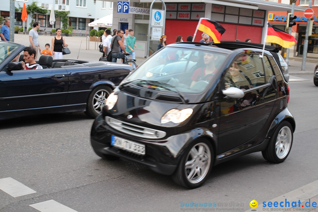 WM 2014: Deutschland vs. Portugal: Singen am Bodensee, 16.06.2014