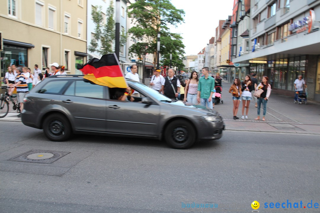 WM 2014: Deutschland vs. Portugal: Singen am Bodensee, 16.06.2014