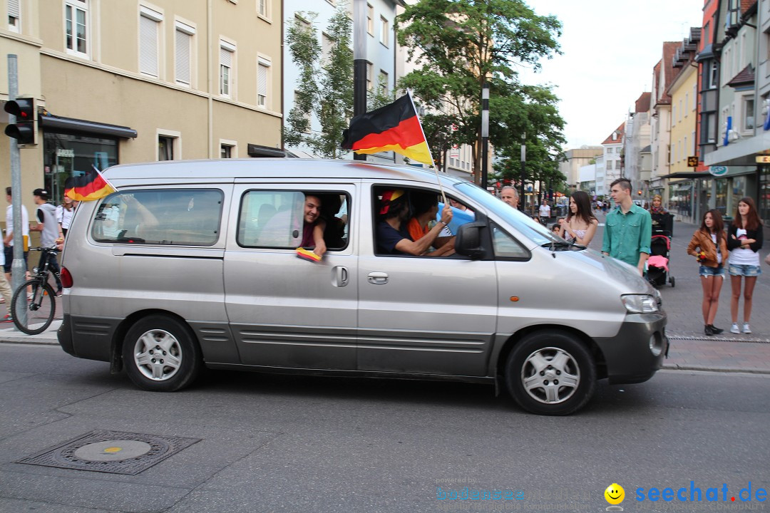 WM 2014: Deutschland vs. Portugal: Singen am Bodensee, 16.06.2014