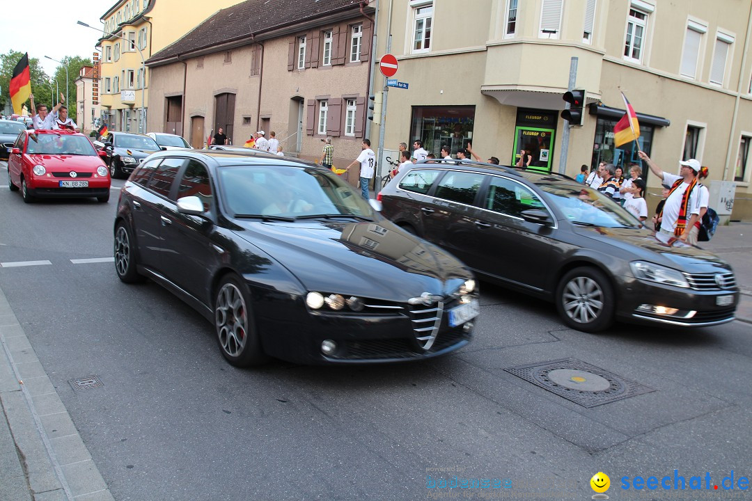 WM 2014: Deutschland vs. Portugal: Singen am Bodensee, 16.06.2014