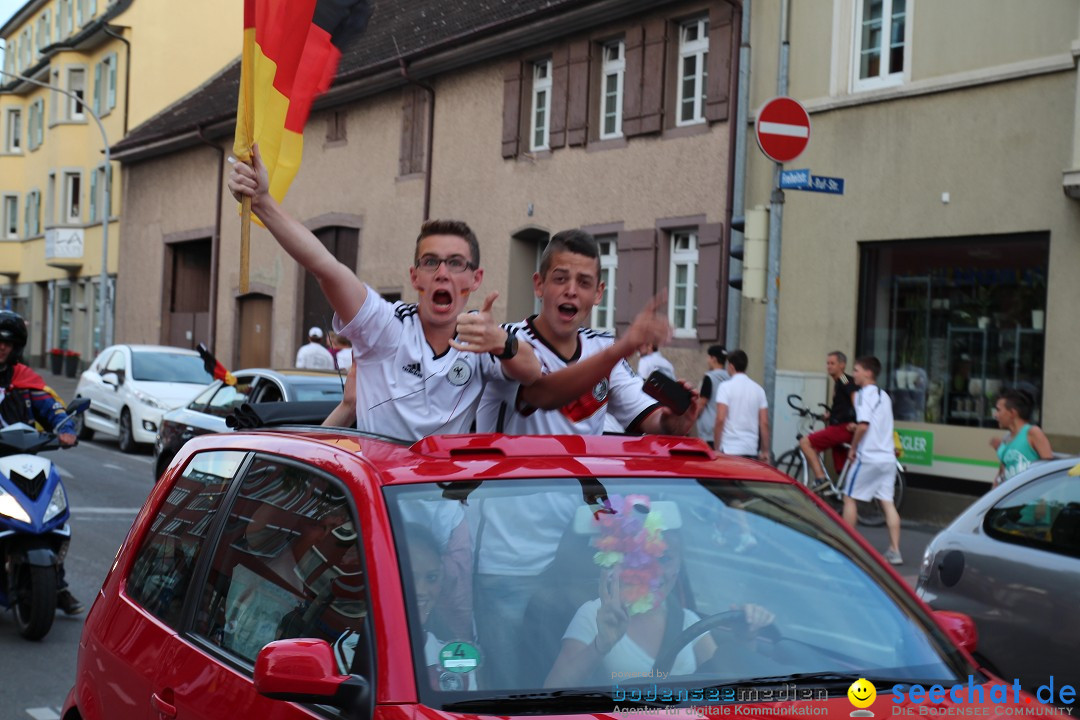 WM 2014: Deutschland vs. Portugal: Singen am Bodensee, 16.06.2014