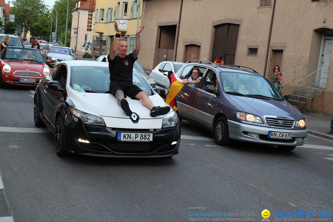 WM 2014: Deutschland vs. Portugal: Singen am Bodensee, 16.06.2014