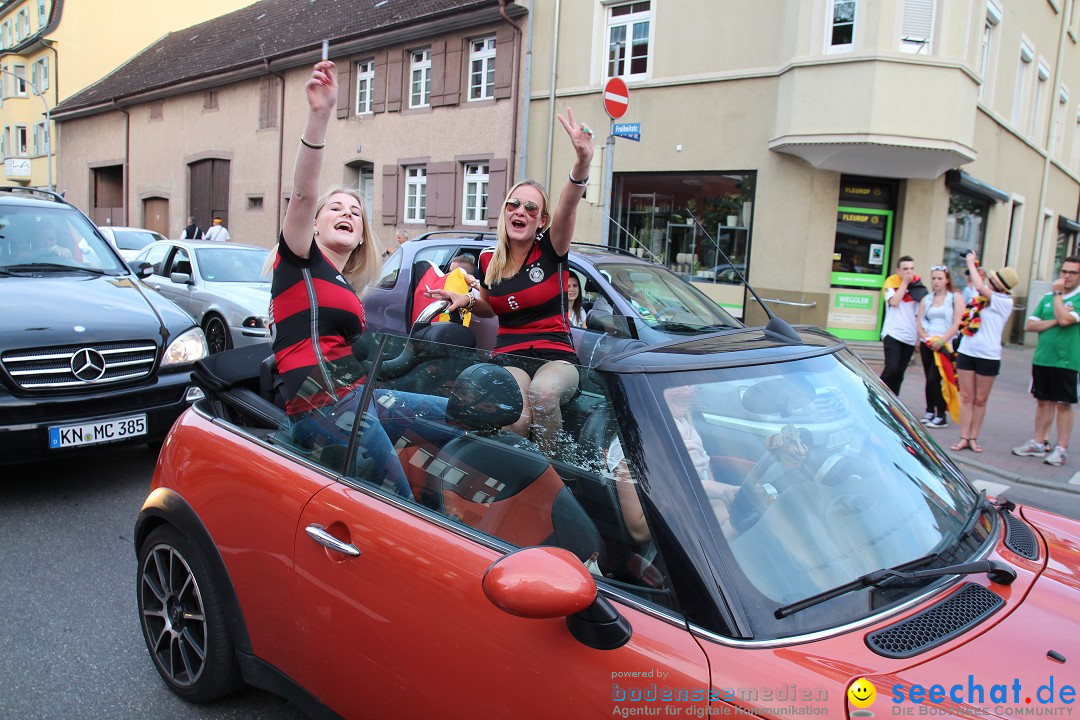 WM 2014: Deutschland vs. Portugal: Singen am Bodensee, 16.06.2014