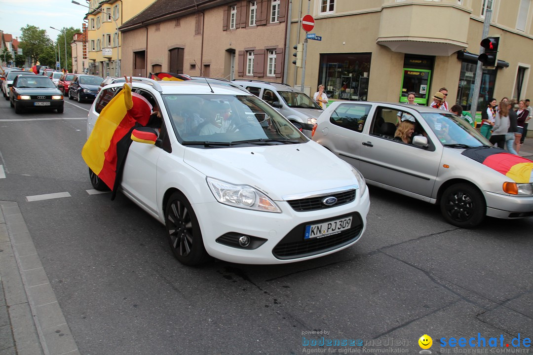 WM 2014: Deutschland vs. Portugal: Singen am Bodensee, 16.06.2014