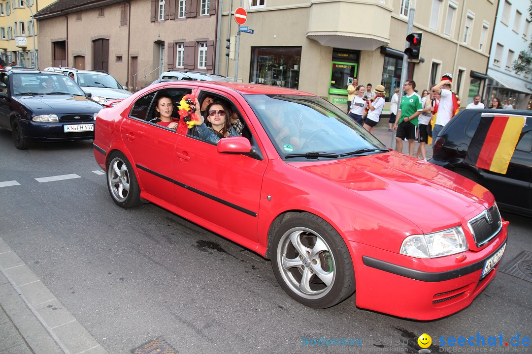 WM 2014: Deutschland vs. Portugal: Singen am Bodensee, 16.06.2014