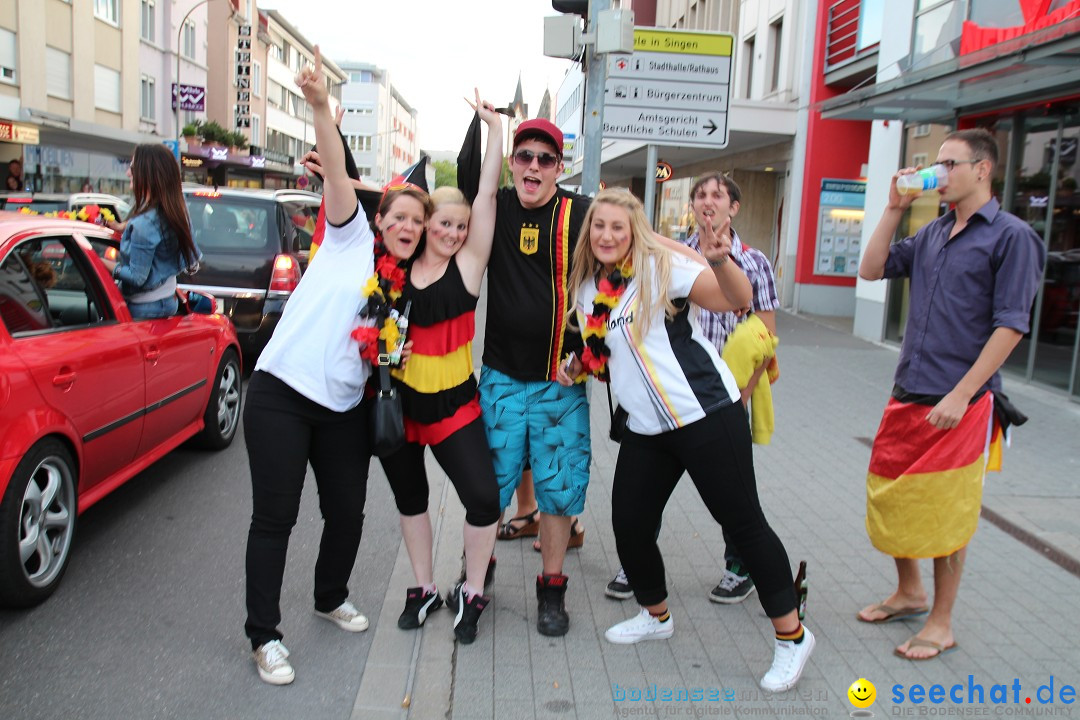 WM 2014: Deutschland vs. Portugal: Singen am Bodensee, 16.06.2014