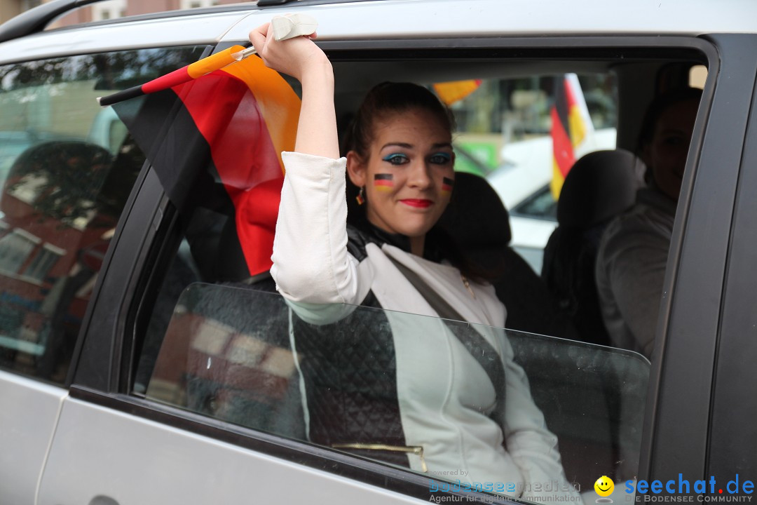 WM 2014: Deutschland vs. Portugal: Singen am Bodensee, 16.06.2014