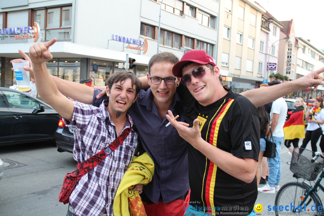 WM 2014: Deutschland vs. Portugal: Singen am Bodensee, 16.06.2014