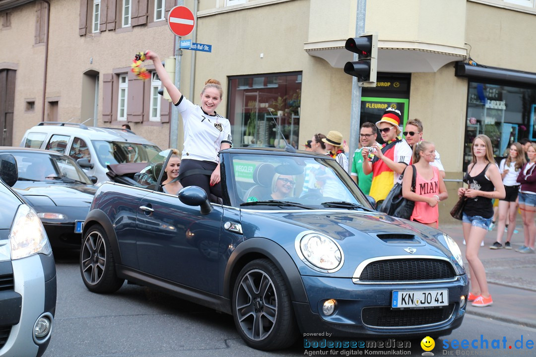 WM 2014: Deutschland vs. Portugal: Singen am Bodensee, 16.06.2014