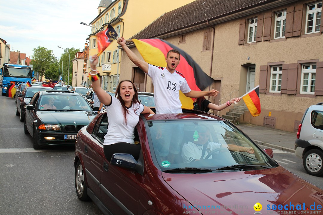 WM 2014: Deutschland vs. Portugal: Singen am Bodensee, 16.06.2014