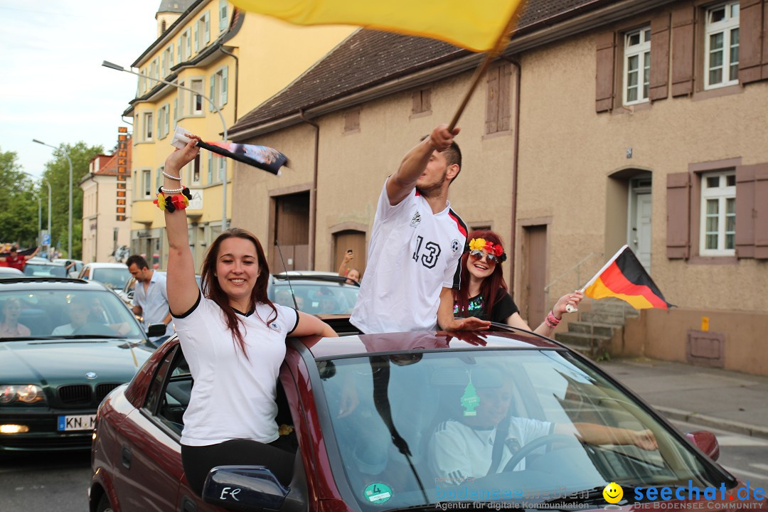 WM 2014: Deutschland vs. Portugal: Singen am Bodensee, 16.06.2014