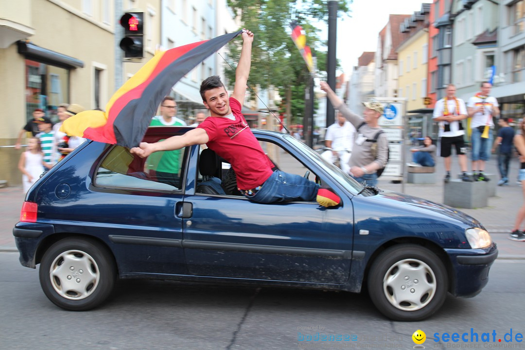 WM 2014: Deutschland vs. Portugal: Singen am Bodensee, 16.06.2014