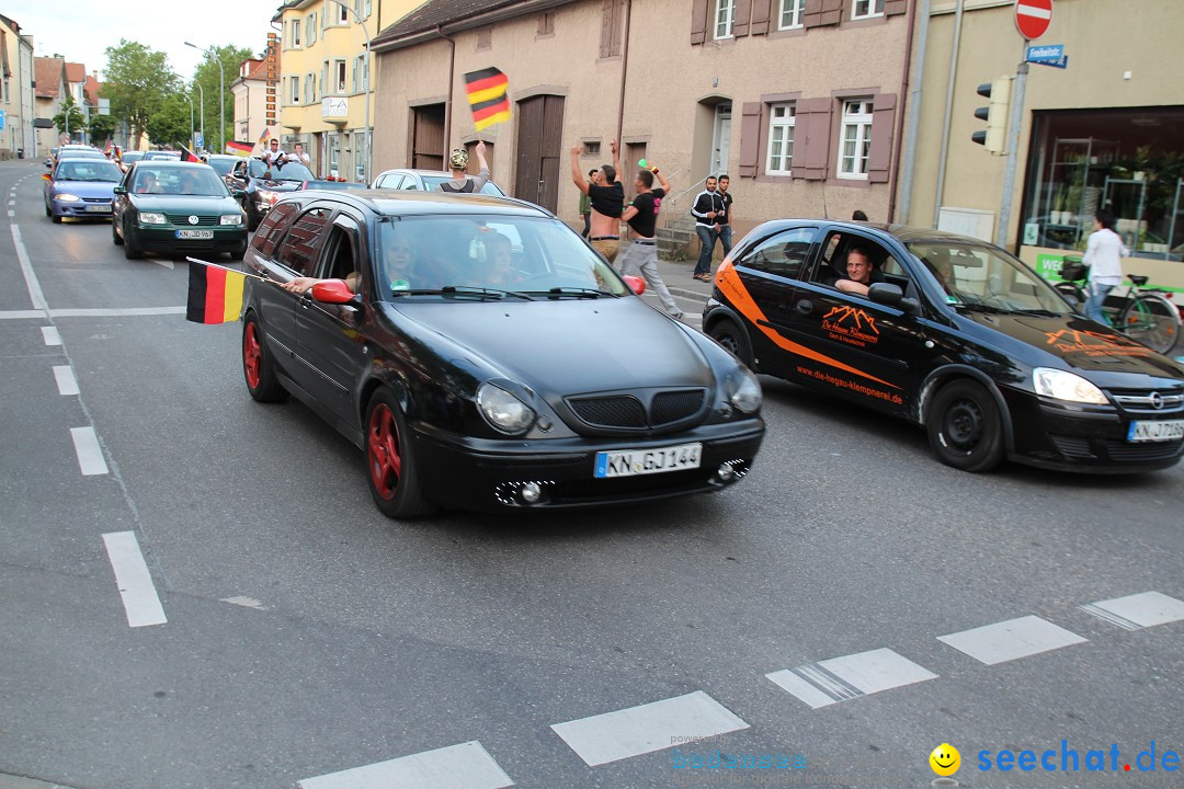 WM 2014: Deutschland vs. Portugal: Singen am Bodensee, 16.06.2014