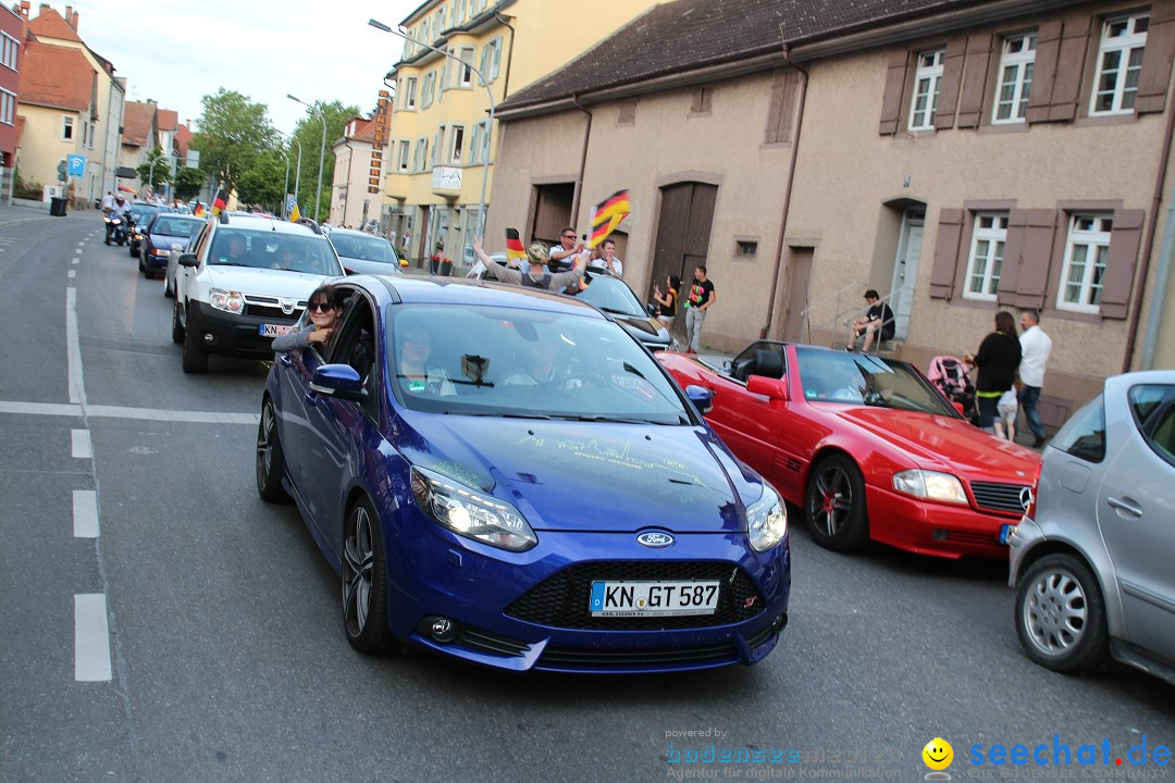 WM 2014: Deutschland vs. Portugal: Singen am Bodensee, 16.06.2014