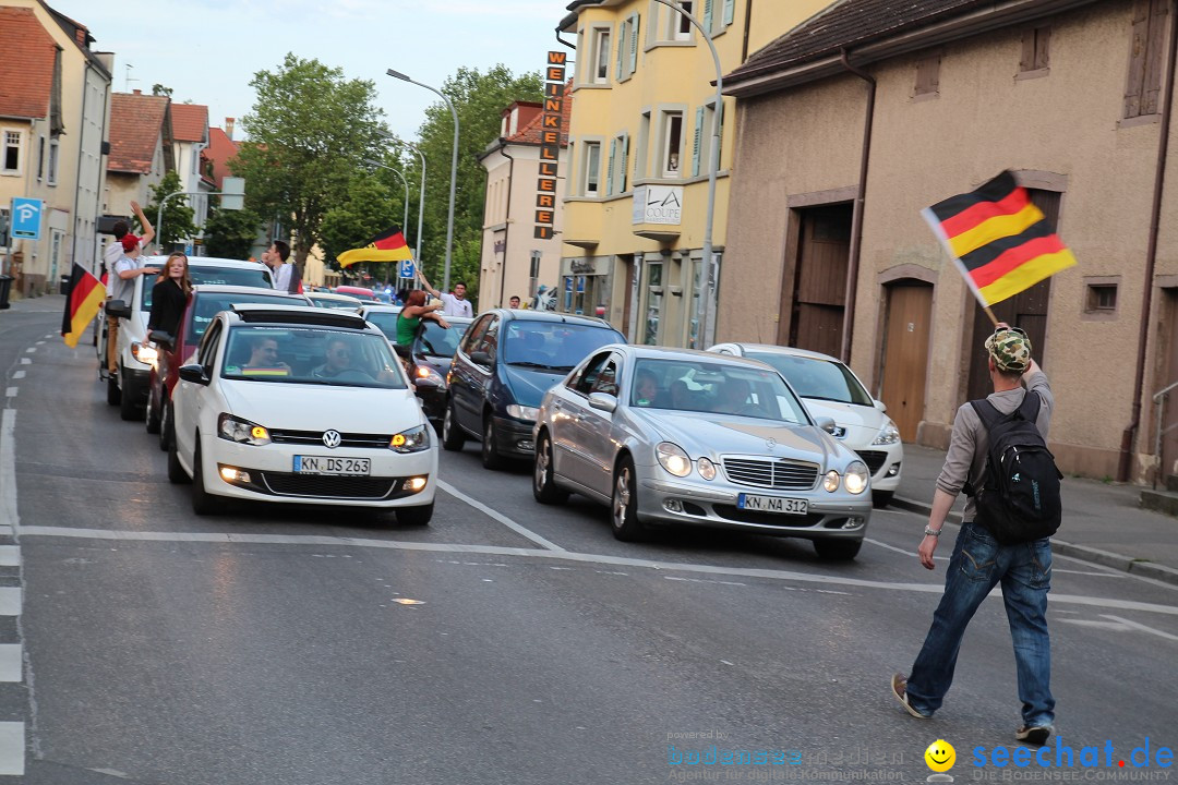 WM 2014: Deutschland vs. Portugal: Singen am Bodensee, 16.06.2014