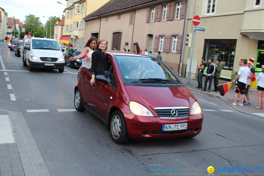 WM 2014: Deutschland vs. Portugal: Singen am Bodensee, 16.06.2014