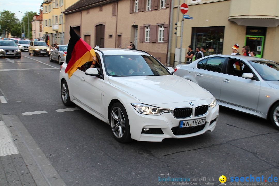 WM 2014: Deutschland vs. Portugal: Singen am Bodensee, 16.06.2014