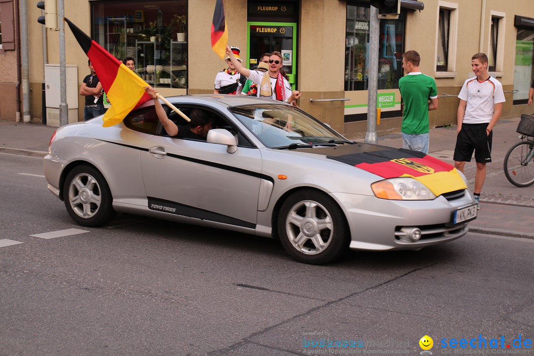 WM 2014: Deutschland vs. Portugal: Singen am Bodensee, 16.06.2014