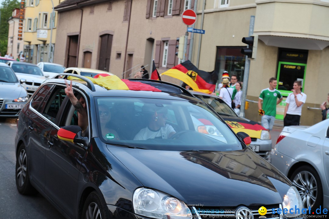 WM 2014: Deutschland vs. Portugal: Singen am Bodensee, 16.06.2014