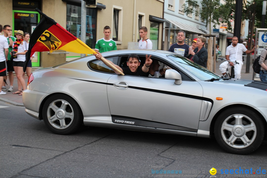 WM 2014: Deutschland vs. Portugal: Singen am Bodensee, 16.06.2014