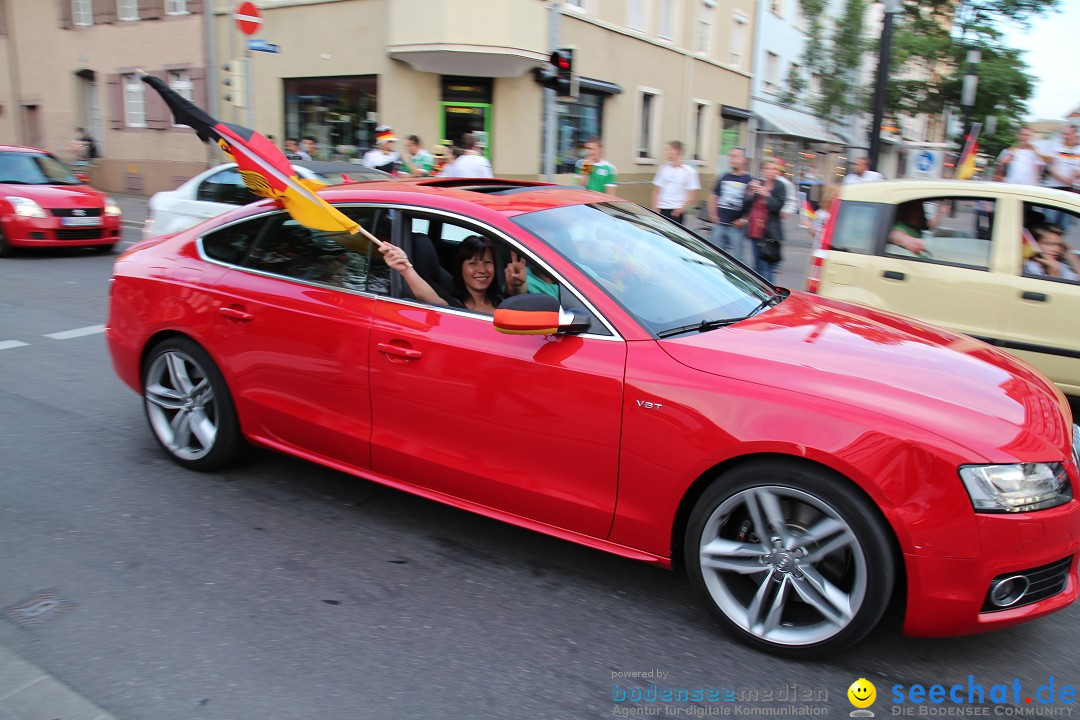 WM 2014: Deutschland vs. Portugal: Singen am Bodensee, 16.06.2014