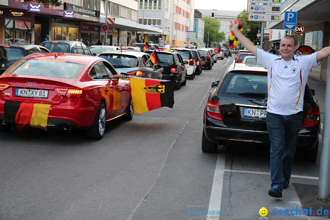 WM 2014: Deutschland vs. Portugal: Singen am Bodensee, 16.06.2014