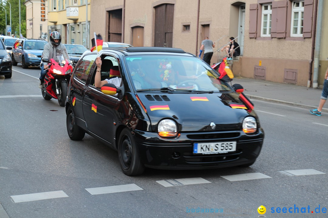 WM 2014: Deutschland vs. Portugal: Singen am Bodensee, 16.06.2014