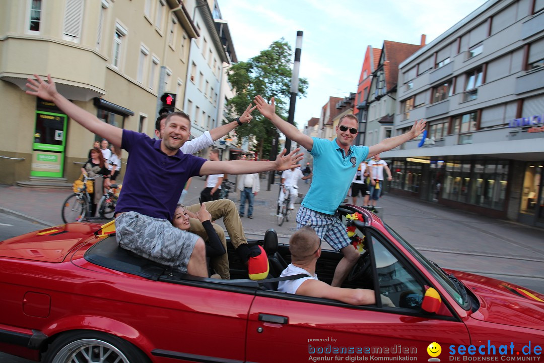 WM 2014: Deutschland vs. Portugal: Singen am Bodensee, 16.06.2014