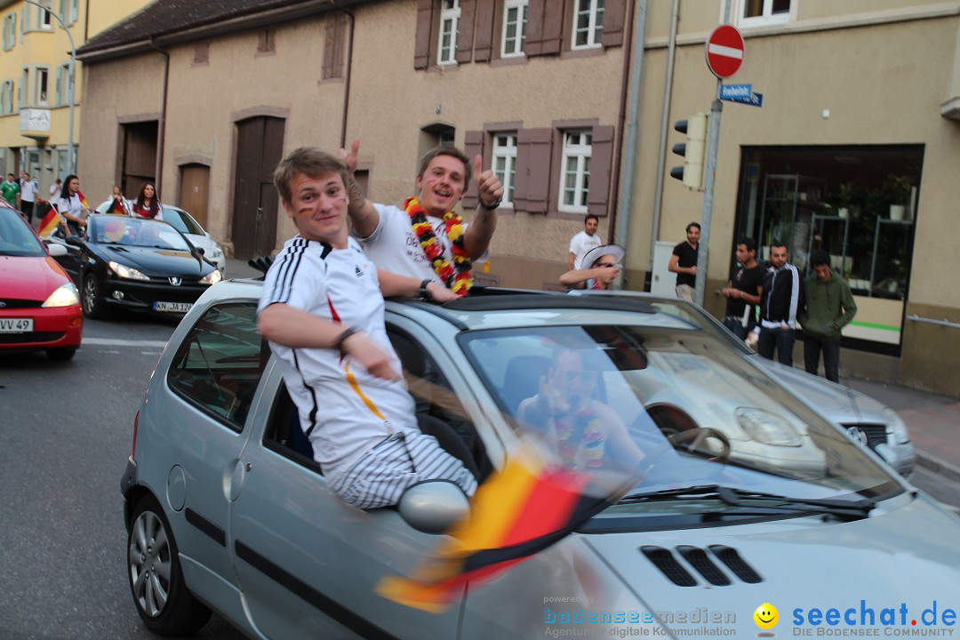 WM 2014: Deutschland vs. Portugal: Singen am Bodensee, 16.06.2014