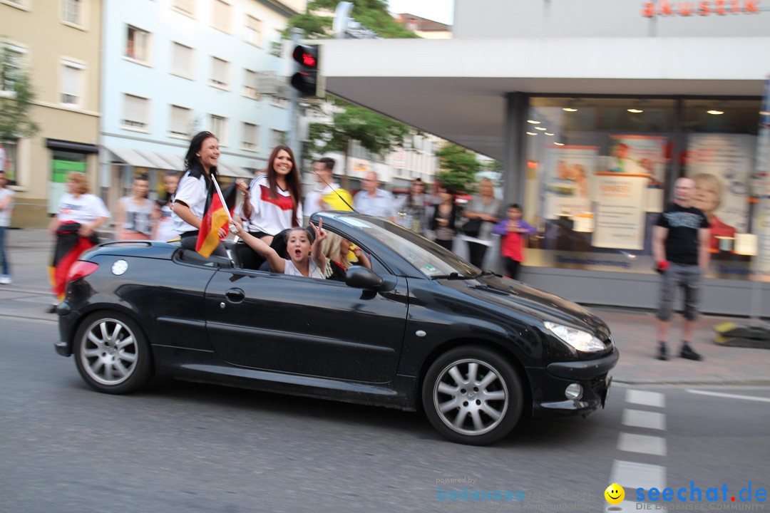 WM 2014: Deutschland vs. Portugal: Singen am Bodensee, 16.06.2014