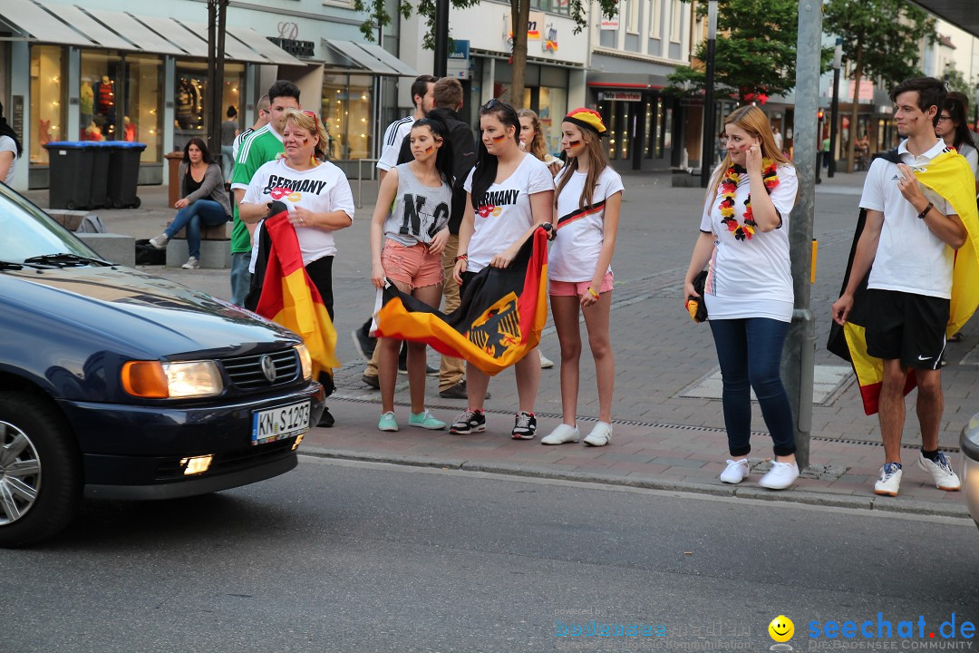 WM 2014: Deutschland vs. Portugal: Singen am Bodensee, 16.06.2014