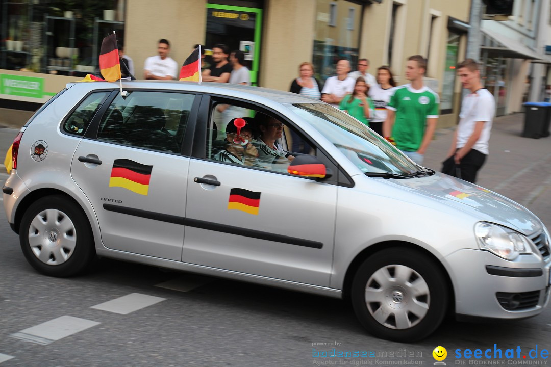 WM 2014: Deutschland vs. Portugal: Singen am Bodensee, 16.06.2014