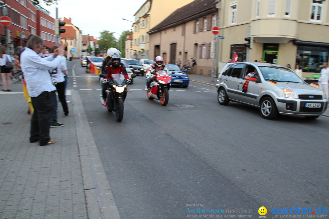 WM 2014: Deutschland vs. Portugal: Singen am Bodensee, 16.06.2014