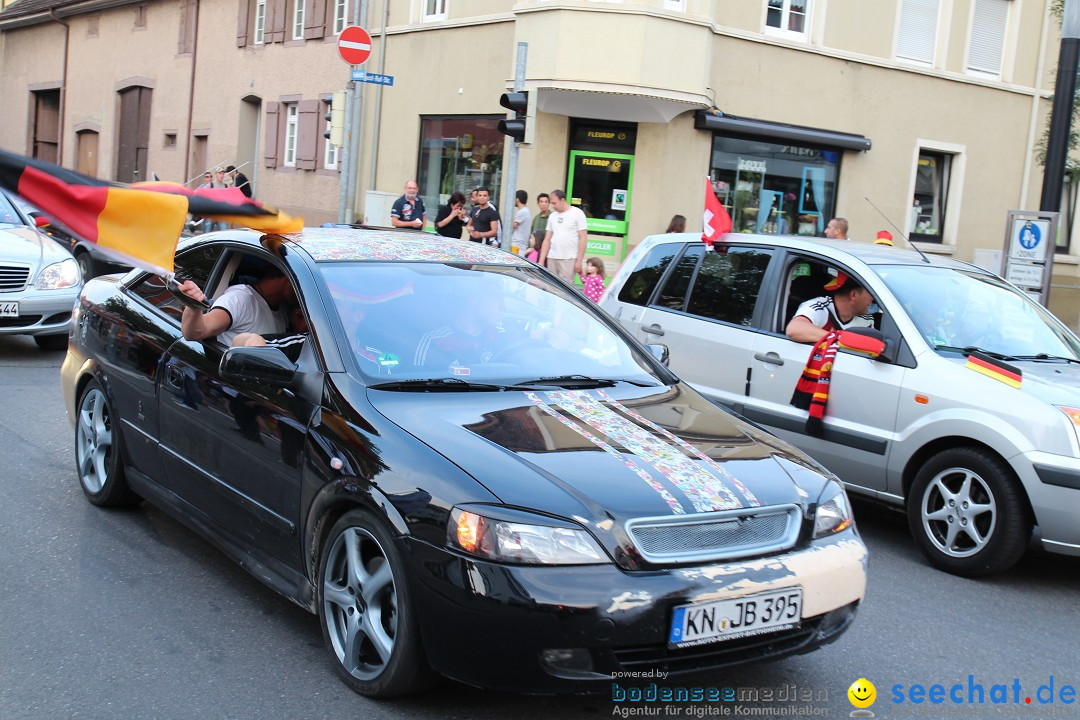 WM 2014: Deutschland vs. Portugal: Singen am Bodensee, 16.06.2014