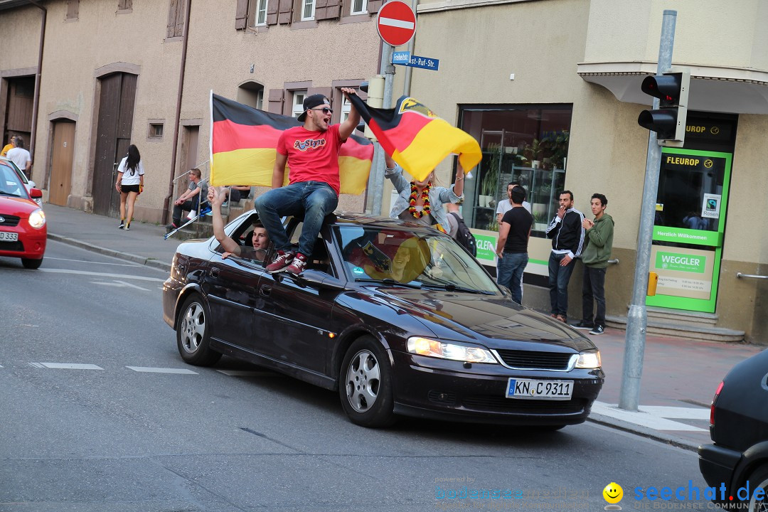 WM 2014: Deutschland vs. Portugal: Singen am Bodensee, 16.06.2014