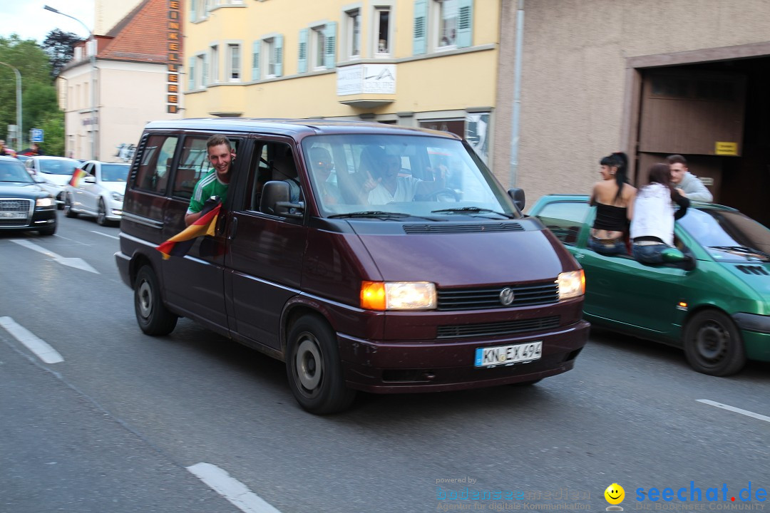 WM 2014: Deutschland vs. Portugal: Singen am Bodensee, 16.06.2014