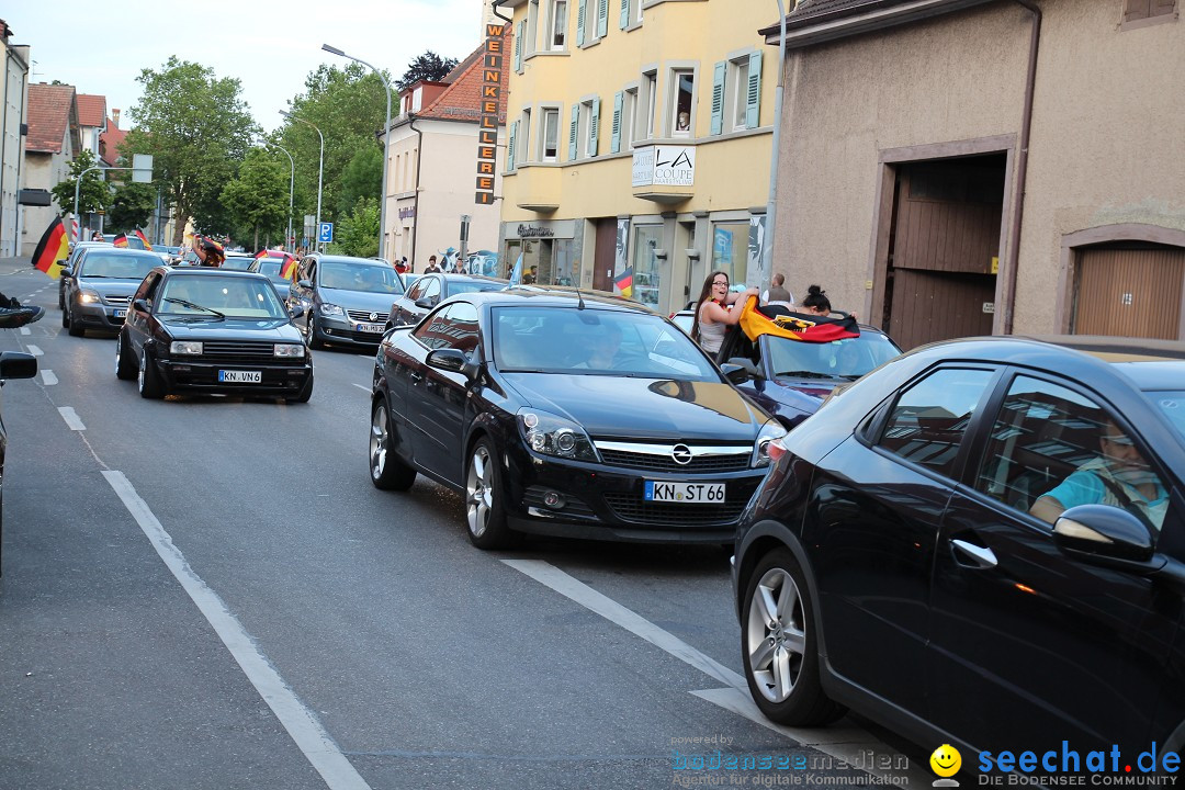 WM 2014: Deutschland vs. Portugal: Singen am Bodensee, 16.06.2014