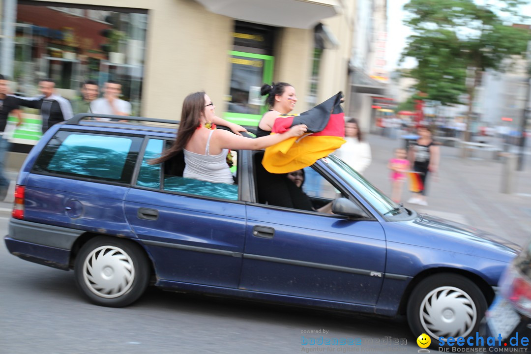 WM 2014: Deutschland vs. Portugal: Singen am Bodensee, 16.06.2014