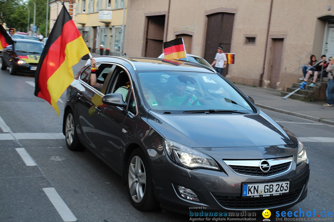 WM 2014: Deutschland vs. Portugal: Singen am Bodensee, 16.06.2014