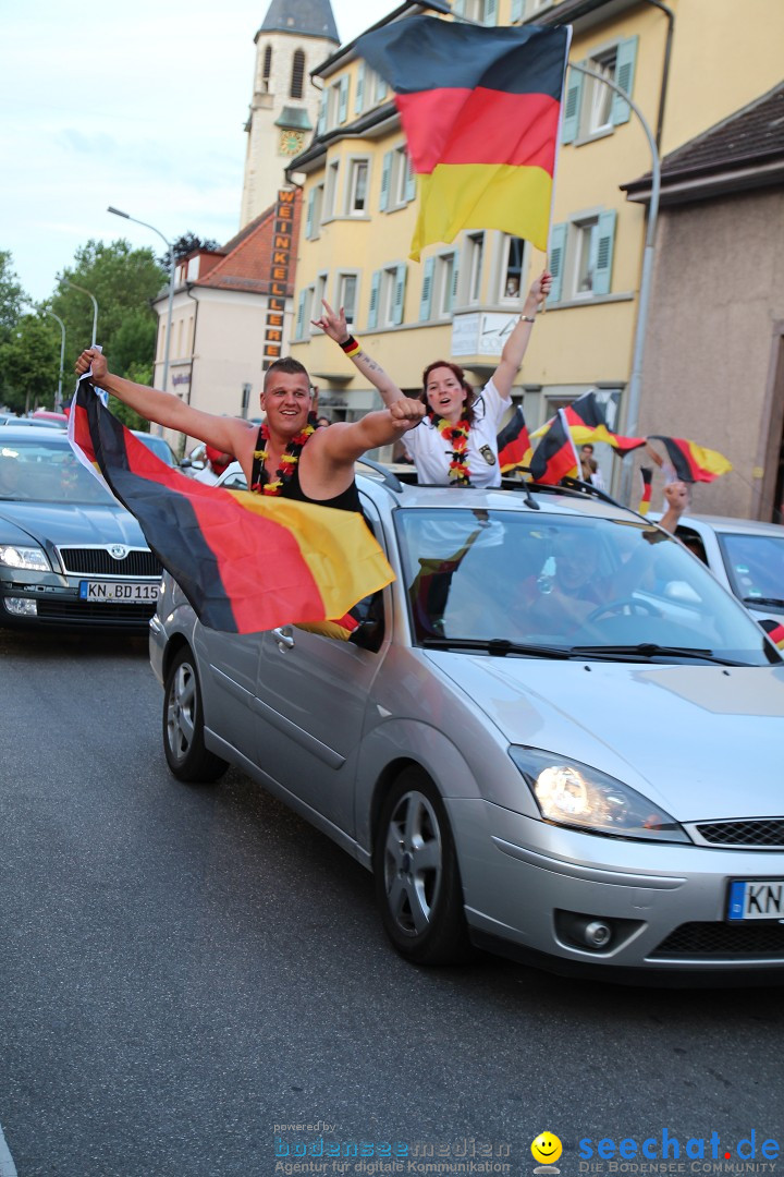 WM 2014: Deutschland vs. Portugal: Singen am Bodensee, 16.06.2014