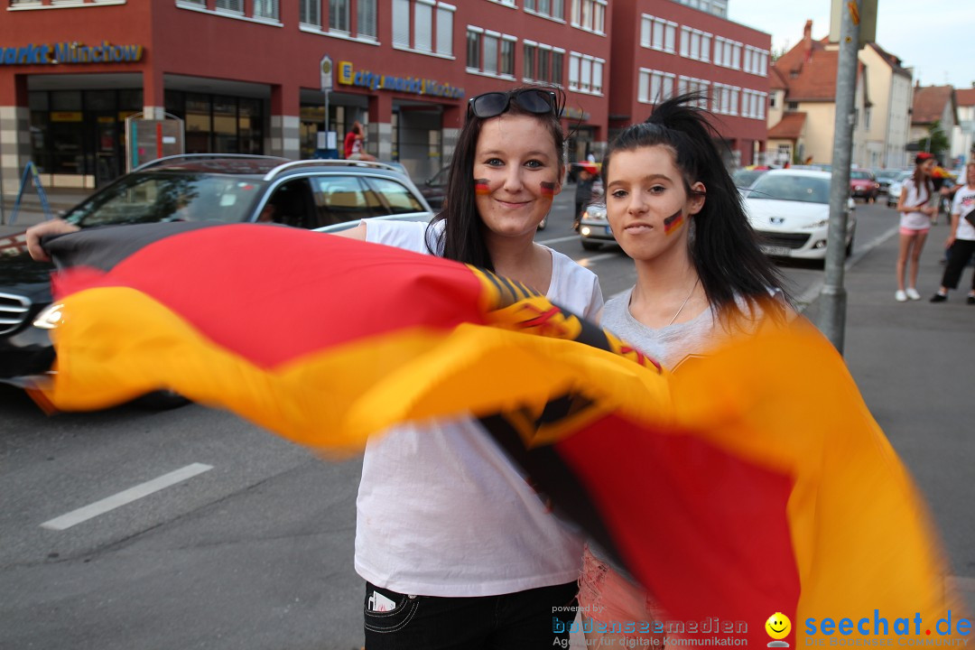 WM 2014: Deutschland vs. Portugal: Singen am Bodensee, 16.06.2014