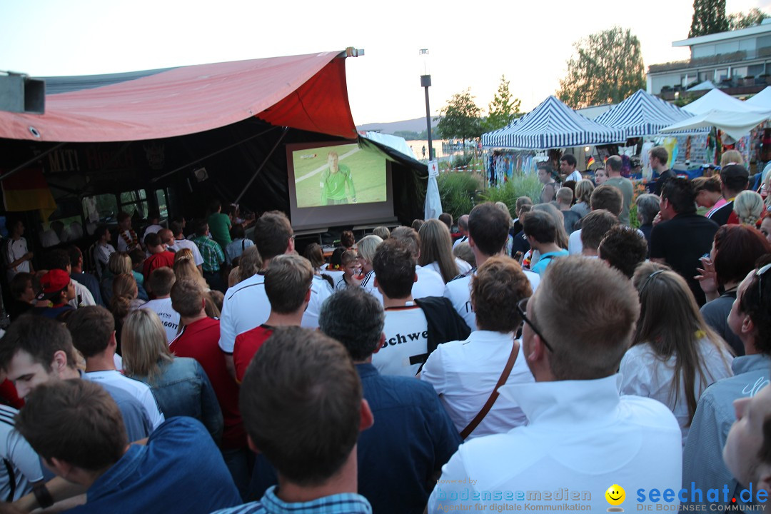 Hafenfest und WM: Deutschland - Ghana: Ludwigshafen am Bodensee, 21.06.2014