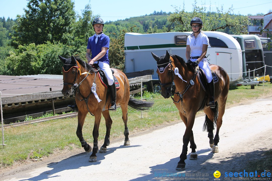 Reitturnier auf dem Ziegelhof in Dettingen-Wallhausen am Bodensee, 22.06.20