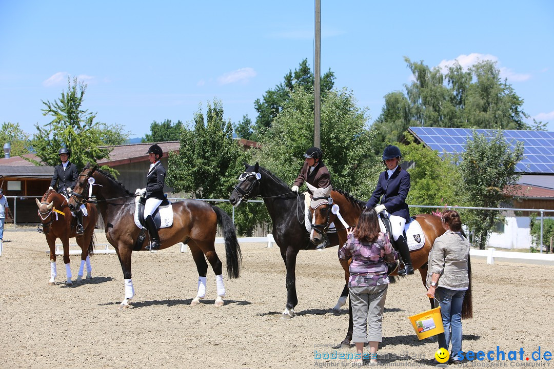 Reitturnier auf dem Ziegelhof in Dettingen-Wallhausen am Bodensee, 22.06.20