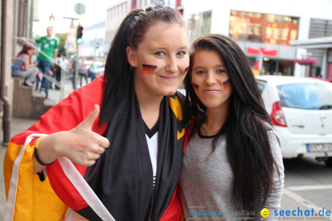 WM 2014: Deutschland vs. USA: Singen am Bodensee, 26.06.2014