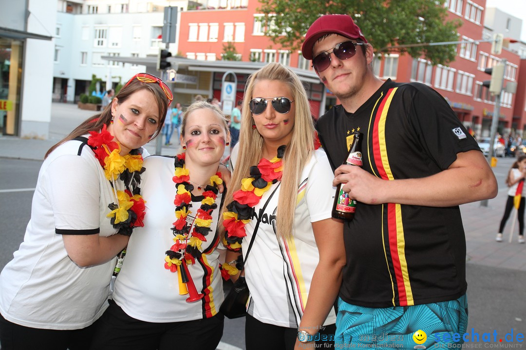 WM 2014: Deutschland vs. USA: Singen am Bodensee, 26.06.2014