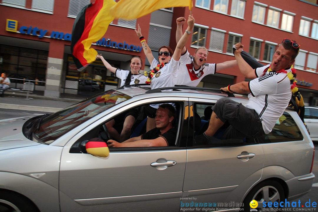 WM 2014: Deutschland vs. USA: Singen am Bodensee, 26.06.2014