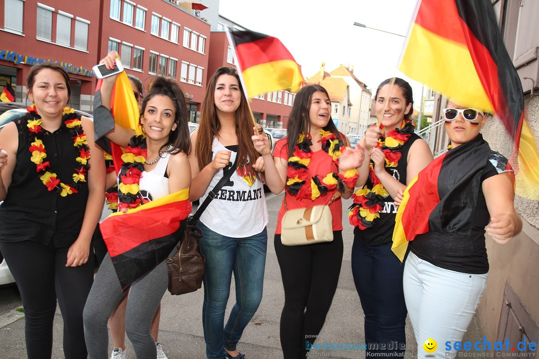 WM 2014: Deutschland vs. USA: Singen am Bodensee, 26.06.2014